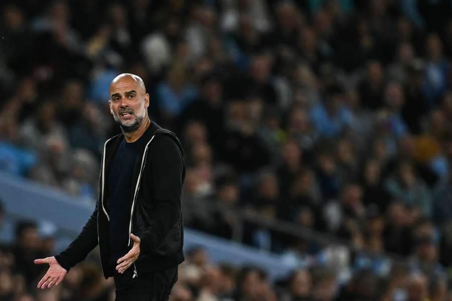 Guardiola face à Bournemouth mardi soir.