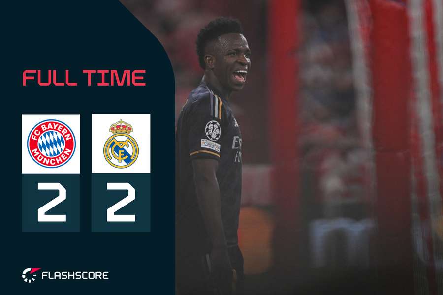 Vinicius bagged twice for Madrid