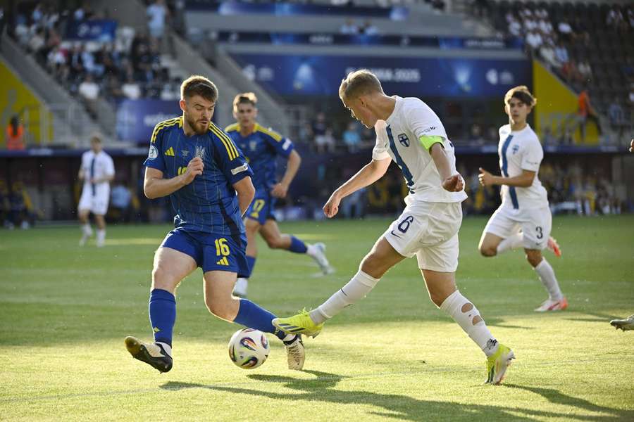 Finland struggled to find a way through after falling behind