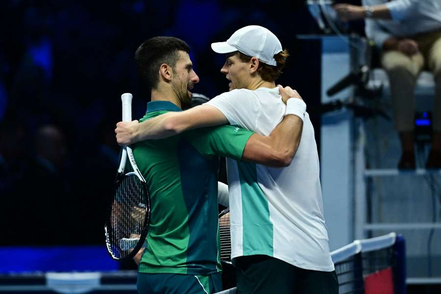 Djokovic e Sinner nell'ultimo match
