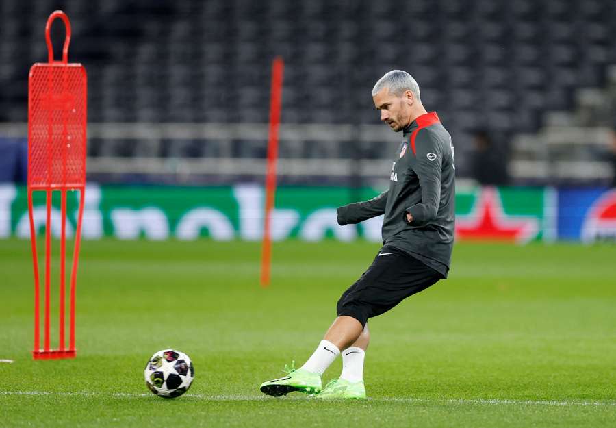 Griezmann in allenamento