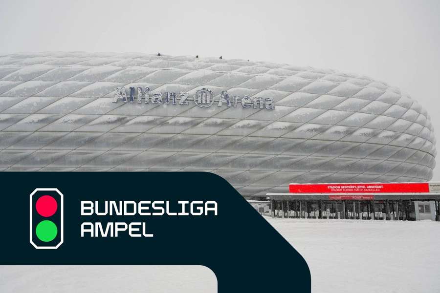 Bei hohen Schneemassen die Allianz Arena zu erreichen, wäre zu gefährlich gewesen.