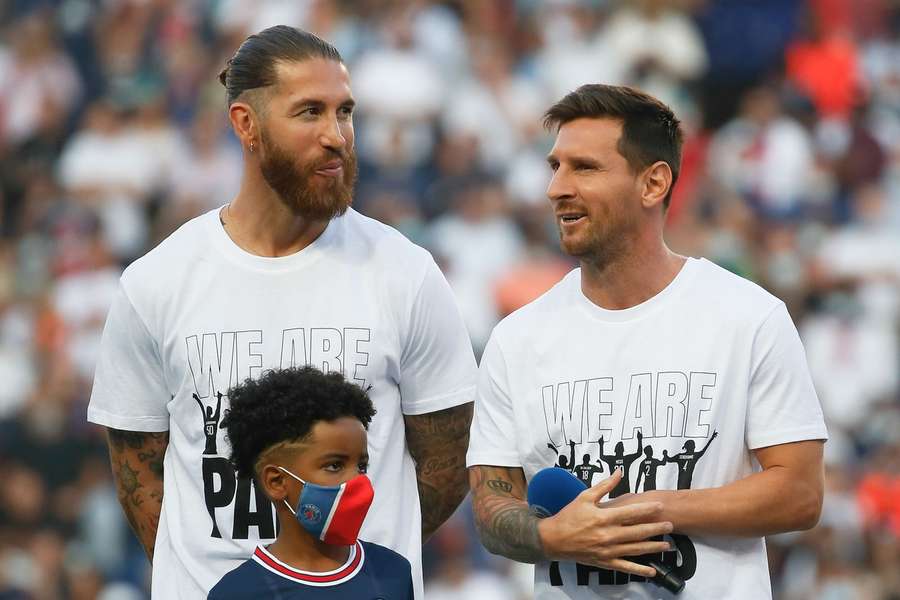 Sergio Ramos și Lionel Messi prezentați în 2021 la PSG