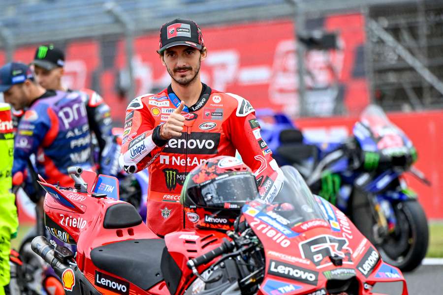 A chama será transportada por Francesco Bagnaia