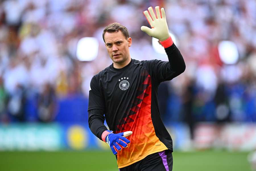 Manuel Neuer v dresu německé reprezentace. Manuel Neuer v dresu německé reprezentace.