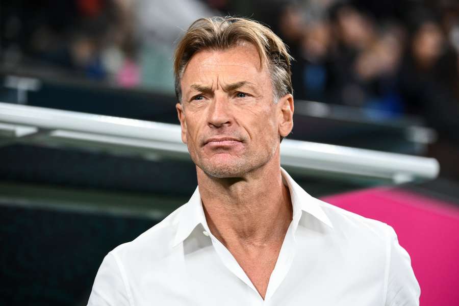 Hervé Renard durant le match contre le Panama.