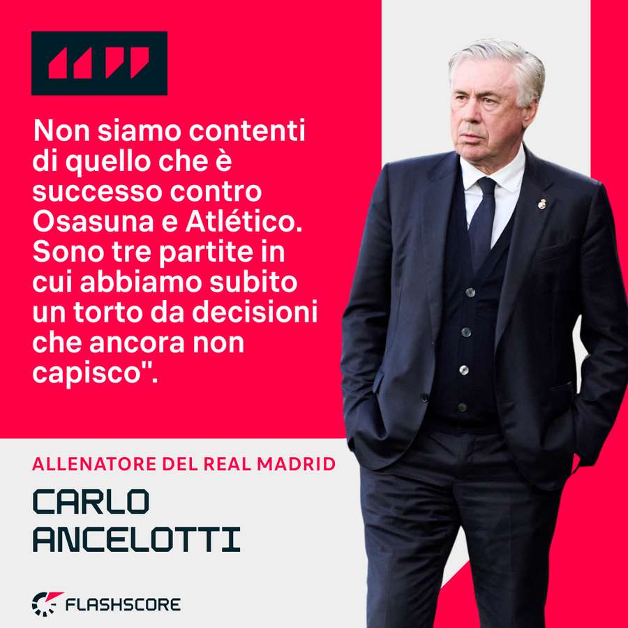 Le parole di Carlo Ancelotti.