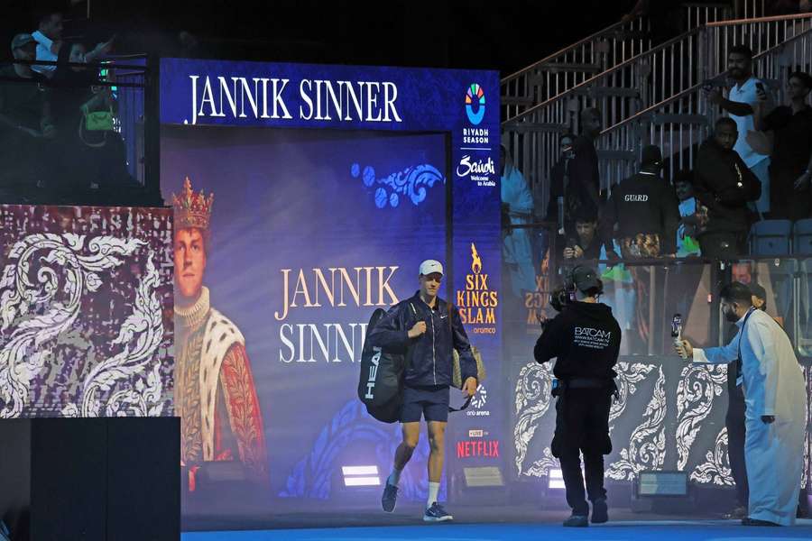 Jannik Sinner beim Six Kings Slam.