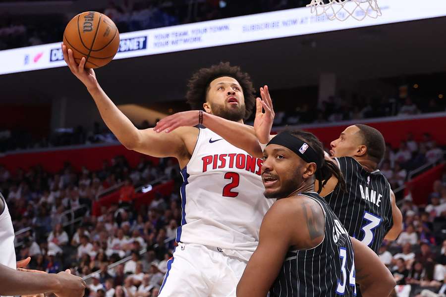 Pistons Cade Cunningham in Game 2 vs Orlando Magic 2026 NBA Playoffs
