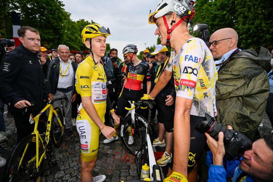 Pogacar und Wellens im vergangenen Jahr.