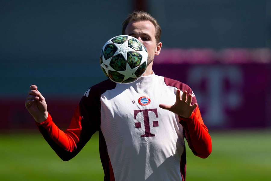 Kane é a grande esperança de gols do Bayern