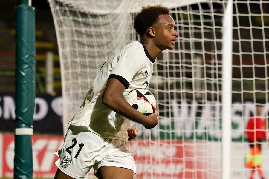 Assan Ouedraogo nach seinem Treffer zum 1:1.
