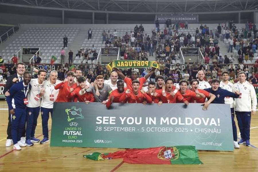 A festa portuguesa após o apuramento para o Europeu sub-19