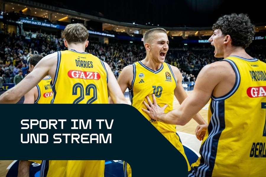 Sport live am Donnerstag: Alba Berlin hat in der Basketball-Euroleague heute eine echte Mammutaufgabe vor sich.