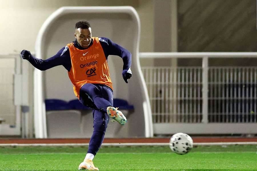 Kylian Mbappé à l'entraînement avec les Bleus, récemment. Kylian Mbappé à l'entraînement avec les Bleus, récemment.