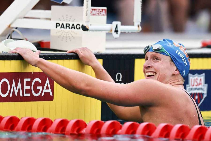 Katie Ledecky im Glück