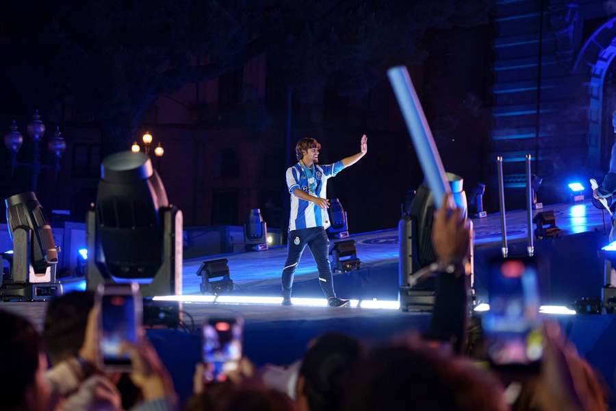 Rodrigo Mora nos festejos do título do FC Porto Rodrigo Mora nos festejos do título do FC Porto