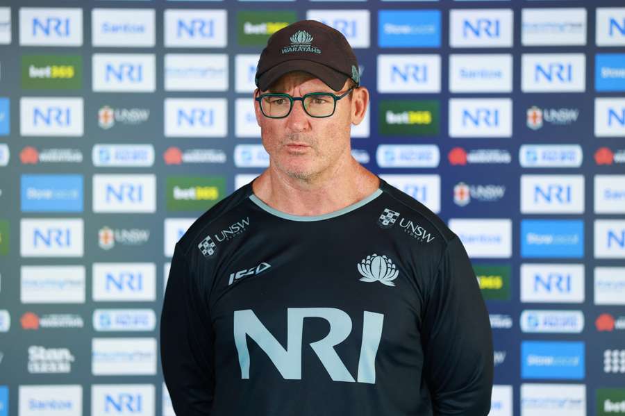 Waratahs head coach Dan McKellar speaks to the media.