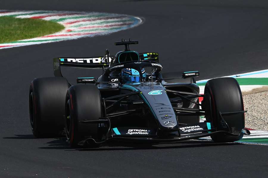 Russell sur la piste de Monza ce samedi. Russell sur la piste de Monza ce samedi.