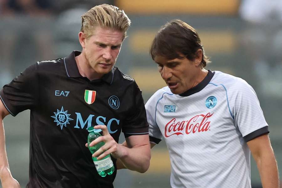 Kevin De Bruyne și Antonio Conte