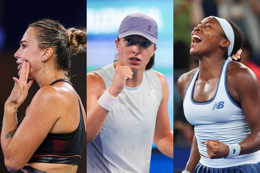 Aryna Sabalenka, Iga Swiatek și Coco Gauff Aryna Sabalenka, Iga Swiatek și Coco Gauff