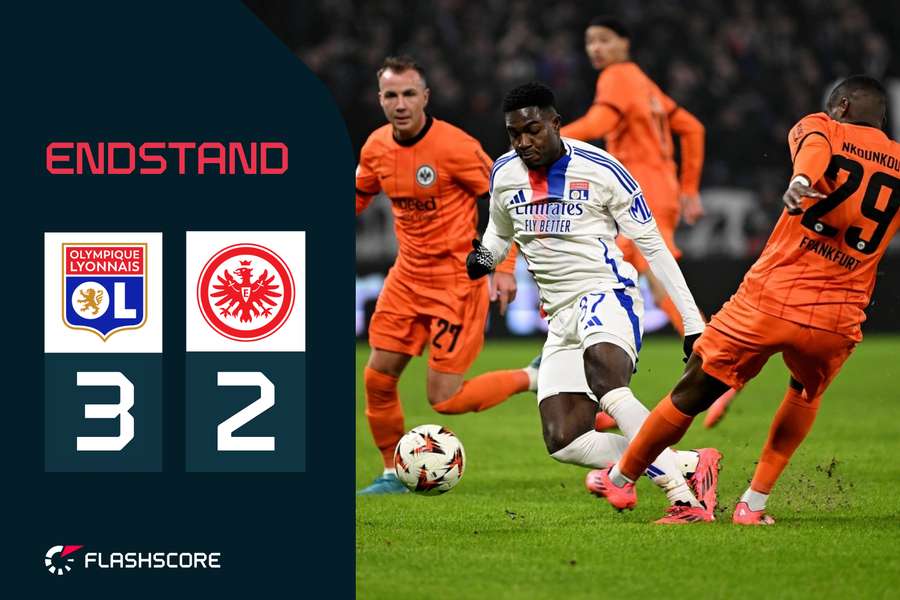 Frankfurt scheitert knapp in Lyon.