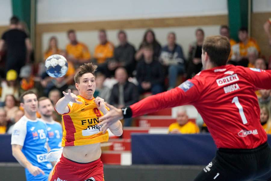 Jerry Tollbring, der snart er fortid i GOG, var i topform mod Wisla Plock.