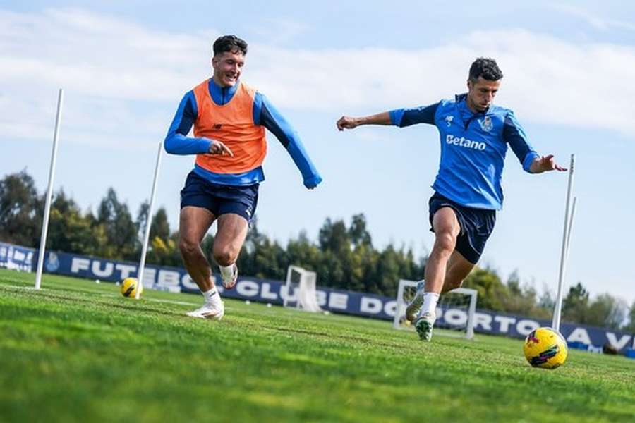 Marcano no treino do FC Porto