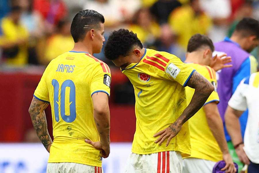 Luis Díaz y James Rodríguez