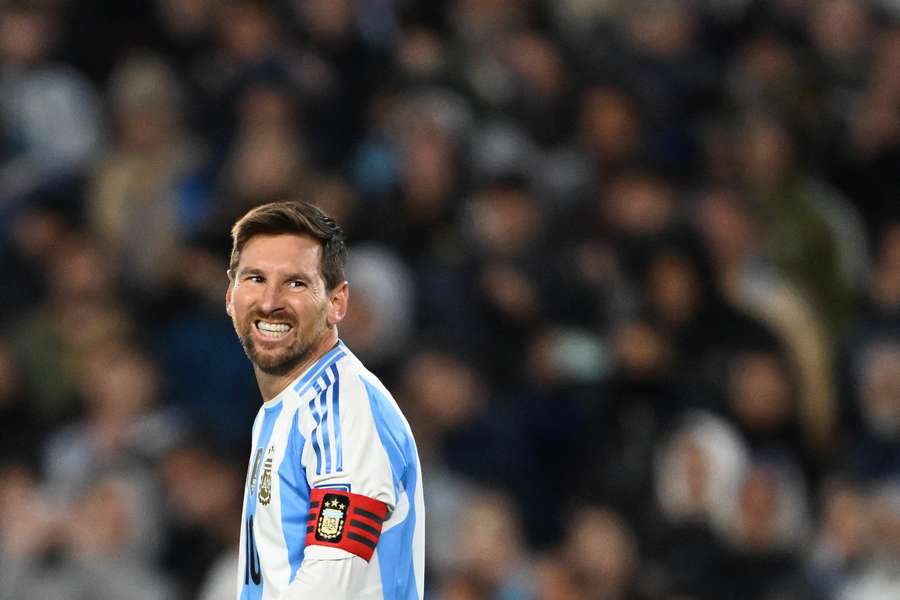 Lionel Messi en septembre avec l'Argentine.