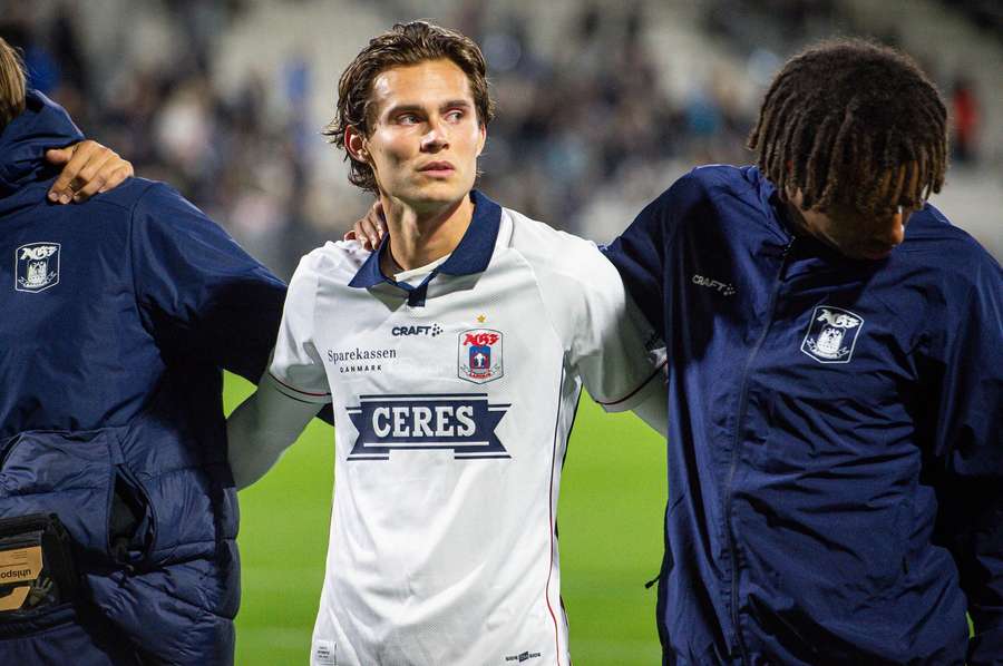 Markus Solbakken v dresu Aarhusu.