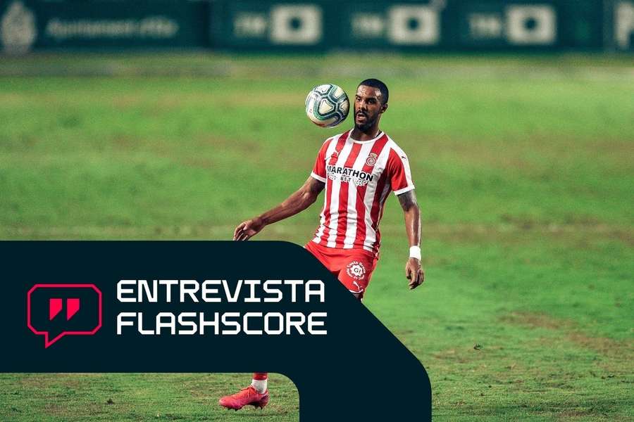 Jonás Ramalho, en un partido con el Girona ante el Elche Jonás Ramalho, en un partido con el Girona ante el Elche