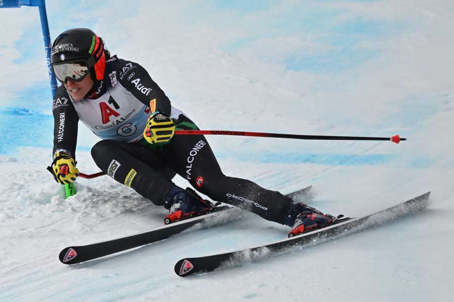 Italy's Federica Brignone competes during the Super G competition of the Women's FIS Ski World Cup in St. Anton am Arlberg