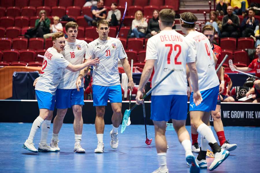 Josef Rýpar (31) dal v úvodním utkání MS proti Norsku dva góly.