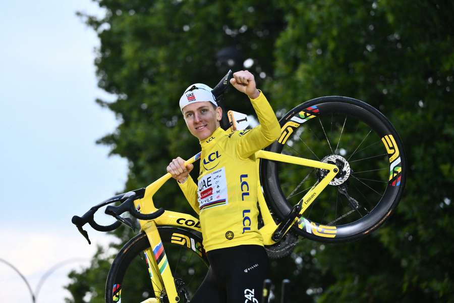 Tadej Pogacar, tras ganar el Tour