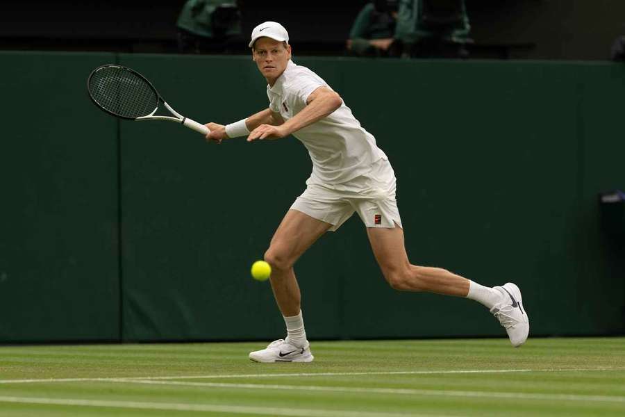 Jannik Sinner in Action.