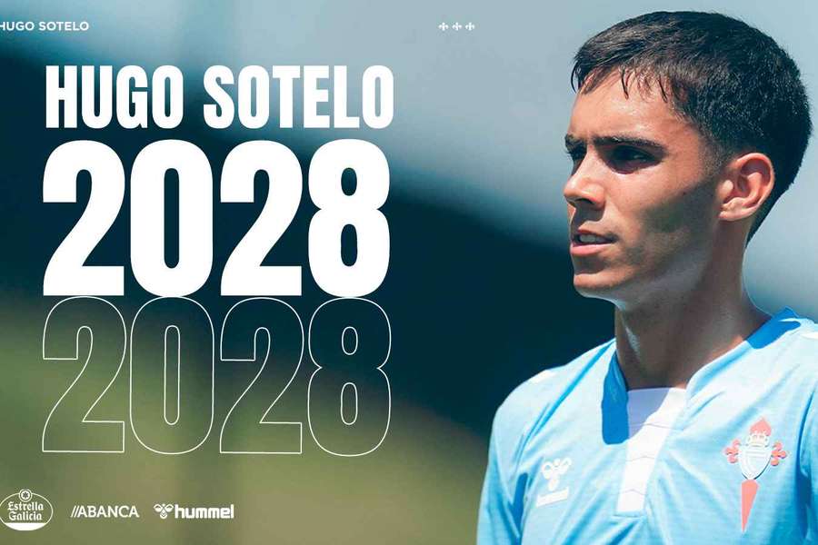 Hugo Sotelo vai continuar no Celta