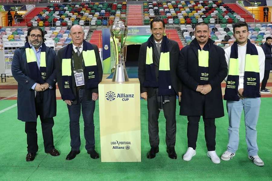 Pedro Proença, presidente da Liga, na final four da Taça da Liga, em Leiria