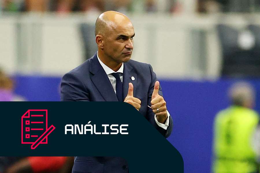 Roberto Martínez no banco de Portugal Roberto Martínez no banco de Portugal