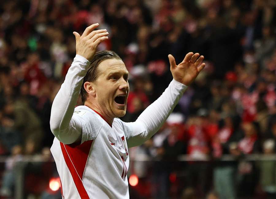 L'esultanza di Zielinski