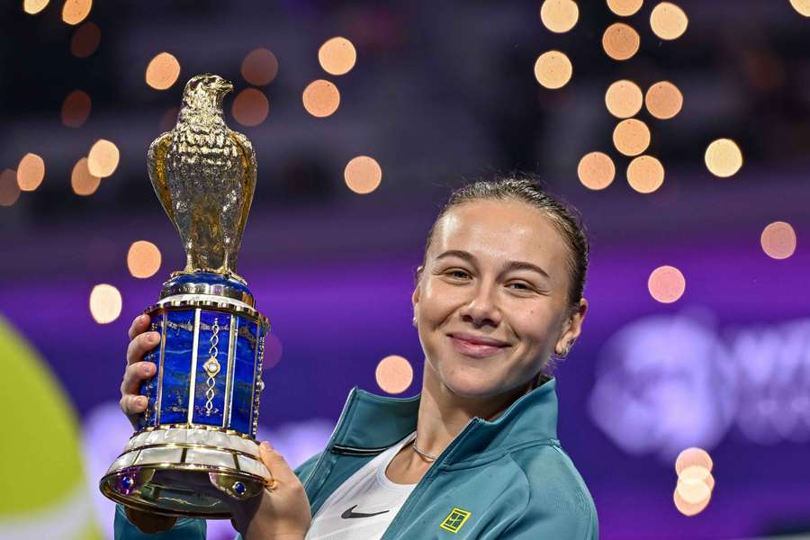 Amanda Anisimova après son succès à Doha.