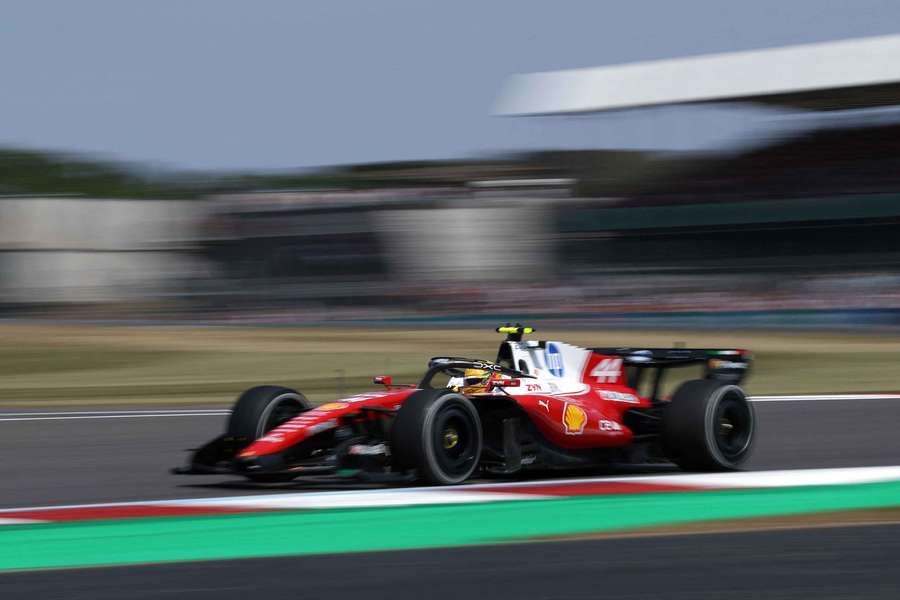 Lewis Hamilton in action Lewis Hamilton in action