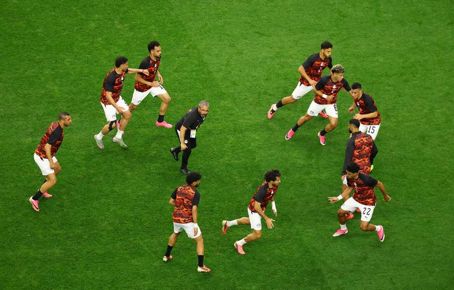 L'Egitto in campo per l'allenamento