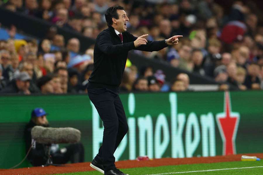 Unai Emery, treinador do Aston Villa