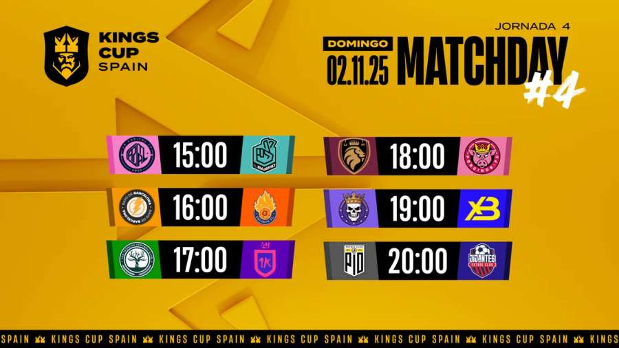Horarios de la jornada cuarta de la Kings Cup Spain Horarios de la jornada cuarta de la Kings Cup Spain