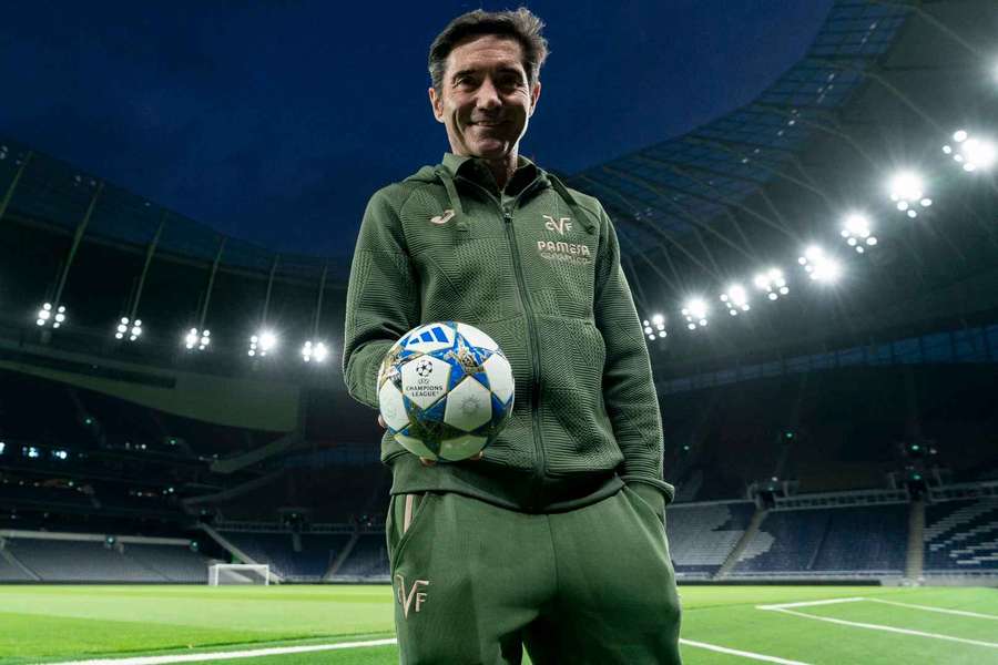 Marcelino, sonriente en la víspera del regreso del Villarreal a la Champions
