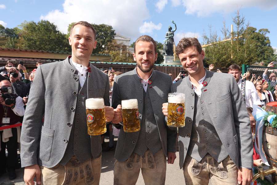 Manuel Neuer lors de l'Oktoberfest le week-end dernier.