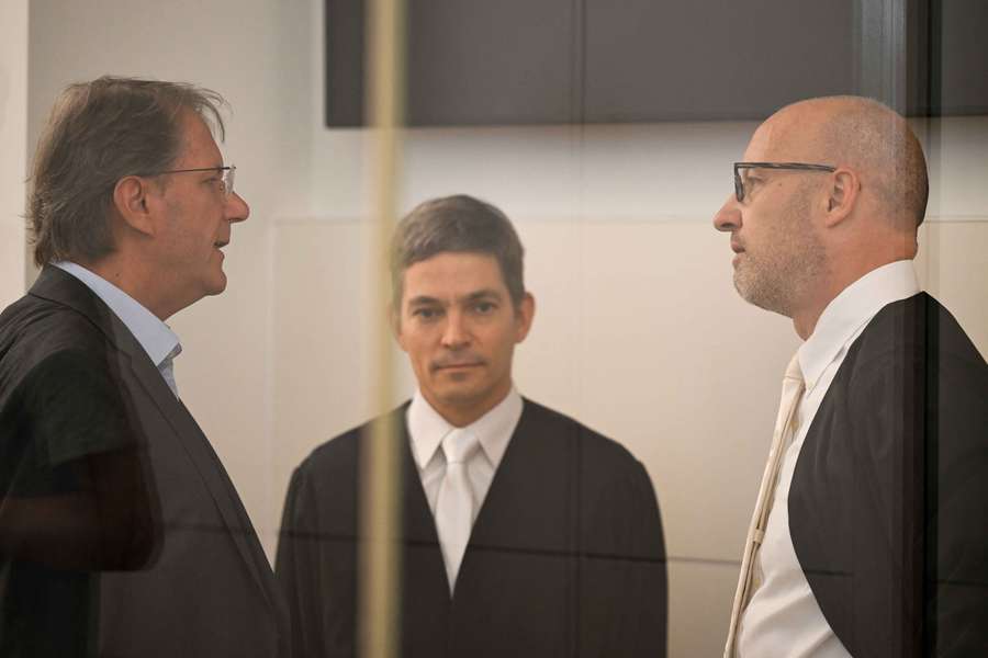 Sebastian Engler e Jan Olaf Leisner durante a audiência