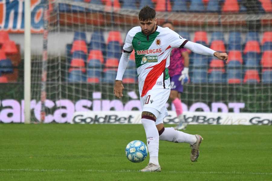 Manolo Portanova con la maglia della Reggiana