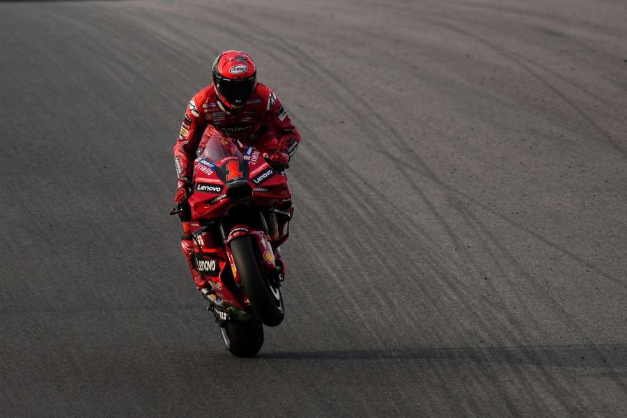 Bagnaia in the latest testing in Portugal